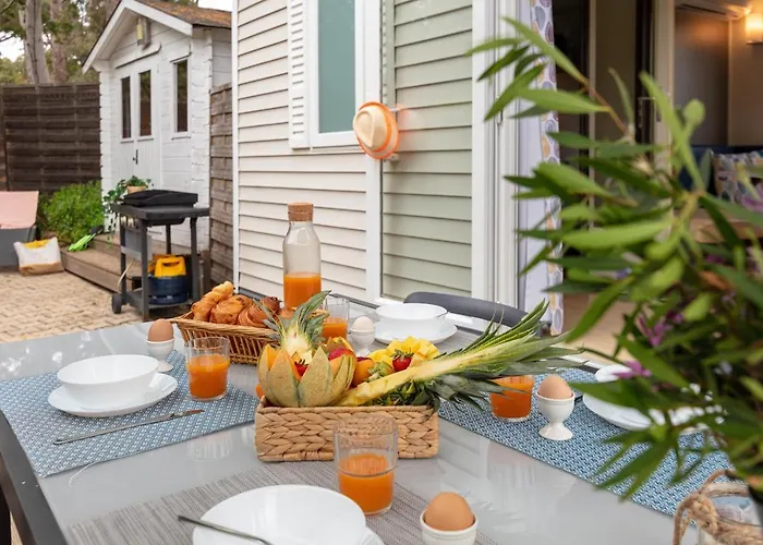 Ferienhaus Le Mimosa, Mobil-home Climatise Au Coeur Du Vignoble Et A Quelques Metres De La Hyères